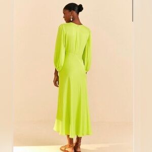 FARM Rio Green Piping Mini Dress